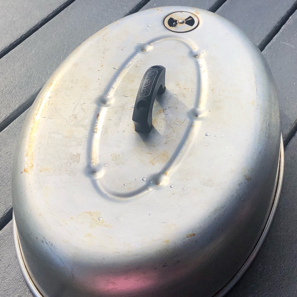 1960’s vintage Wearever aluminum Roaster with Lid - Silver - Picture 6 of 12